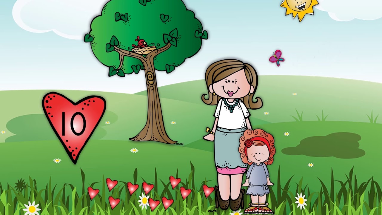 ©Tien lieve kusjes voor mijn mama - liedje voor kleuters en peuters, thema MOEDERDAG