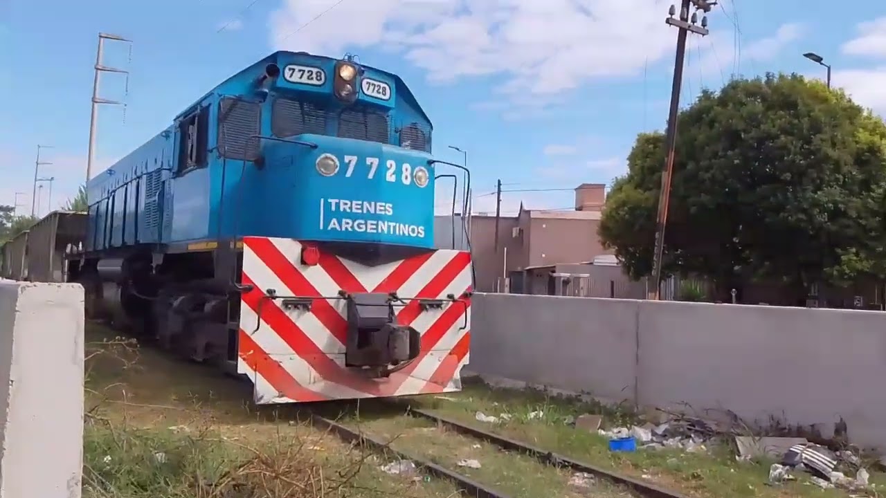 tren de carga g22 7728 rumbo a alta cordoba