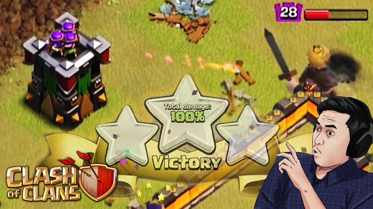 KING ARMIN MVP, WAR EXSRIMULAT 50 VS 50, KOMBO HARAM - Clash Of Clans