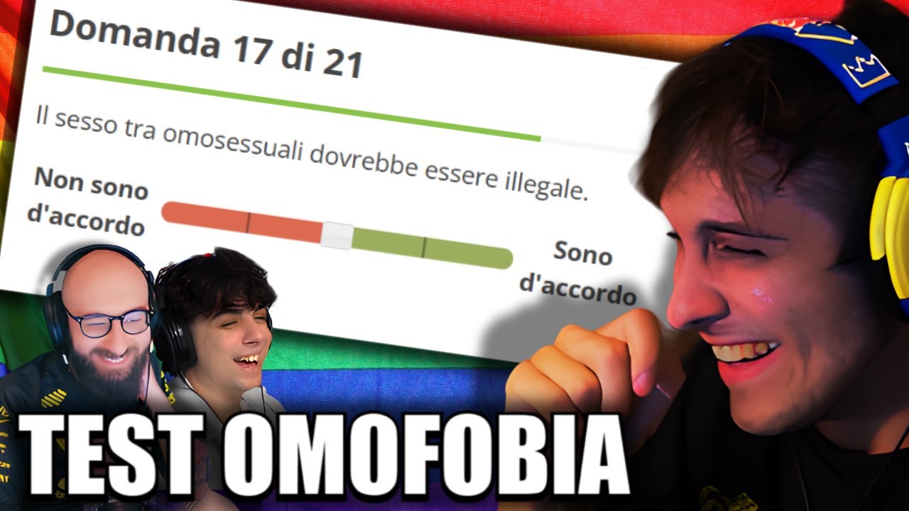 TOCCA RIFARE IL TEST PER L'0M0F0🅱️IA 😁​🏳️‍🌈​ Con BLUR, MARZA e MANUUXO