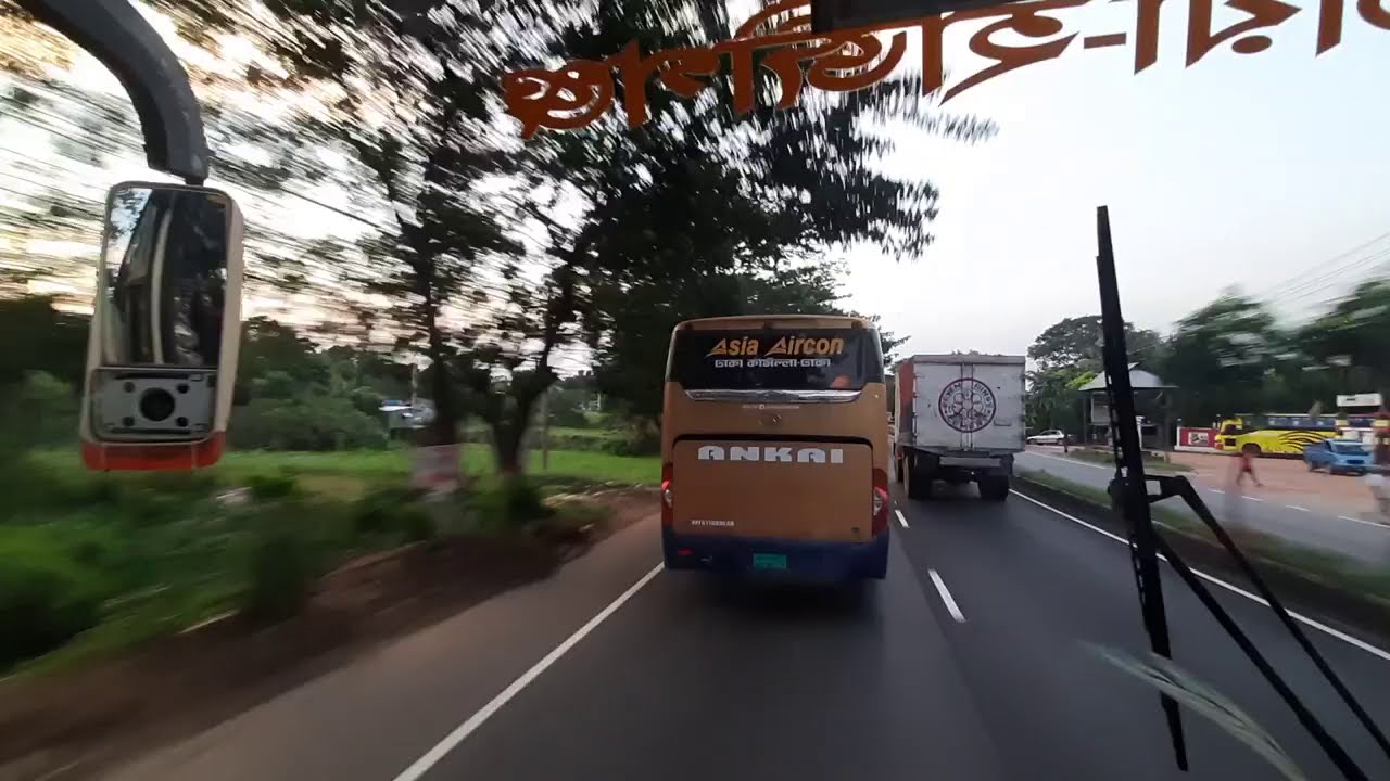 Al Arafah vs Asia Aircon || Isuzu Lt vs Ankai || Thrilling Bus Race || Buses of Chandpur ||