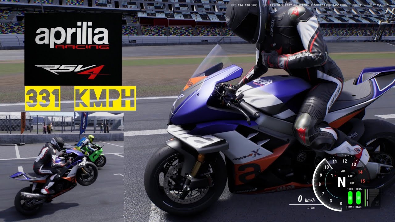 Aprilia RSV4 -X Trenta vs Kawasaki Ninja ZX-10RR | Top Speed 331 kmph | RIDE 5 #superbike 