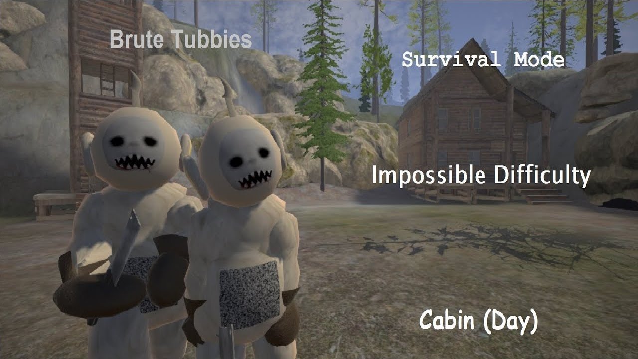 Slendytubbies 3 - Survival Mode I Cabin (Day) [Impossible Difficulty]