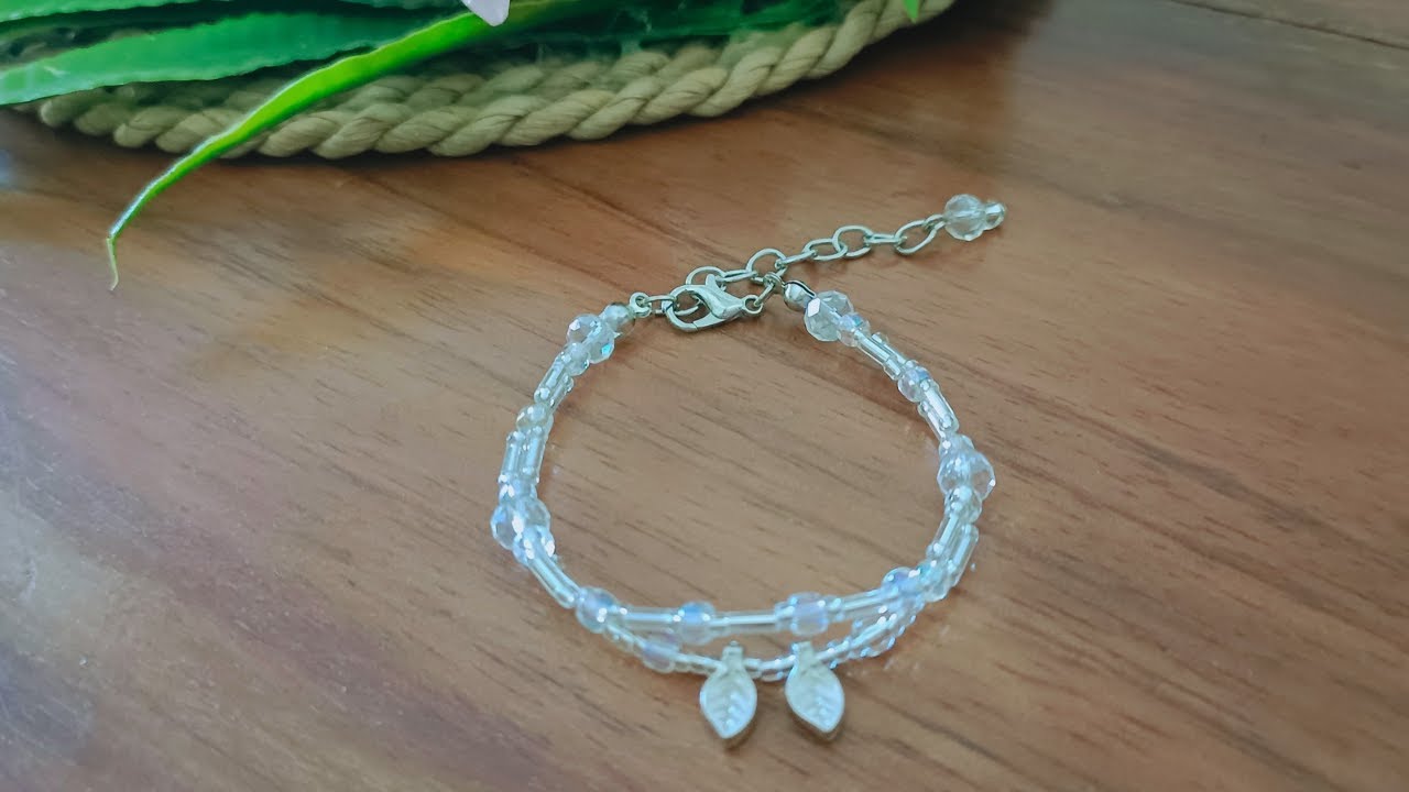 DIY/ Beaded Bracelet Tutorial / How To Make Beaded Bracelet