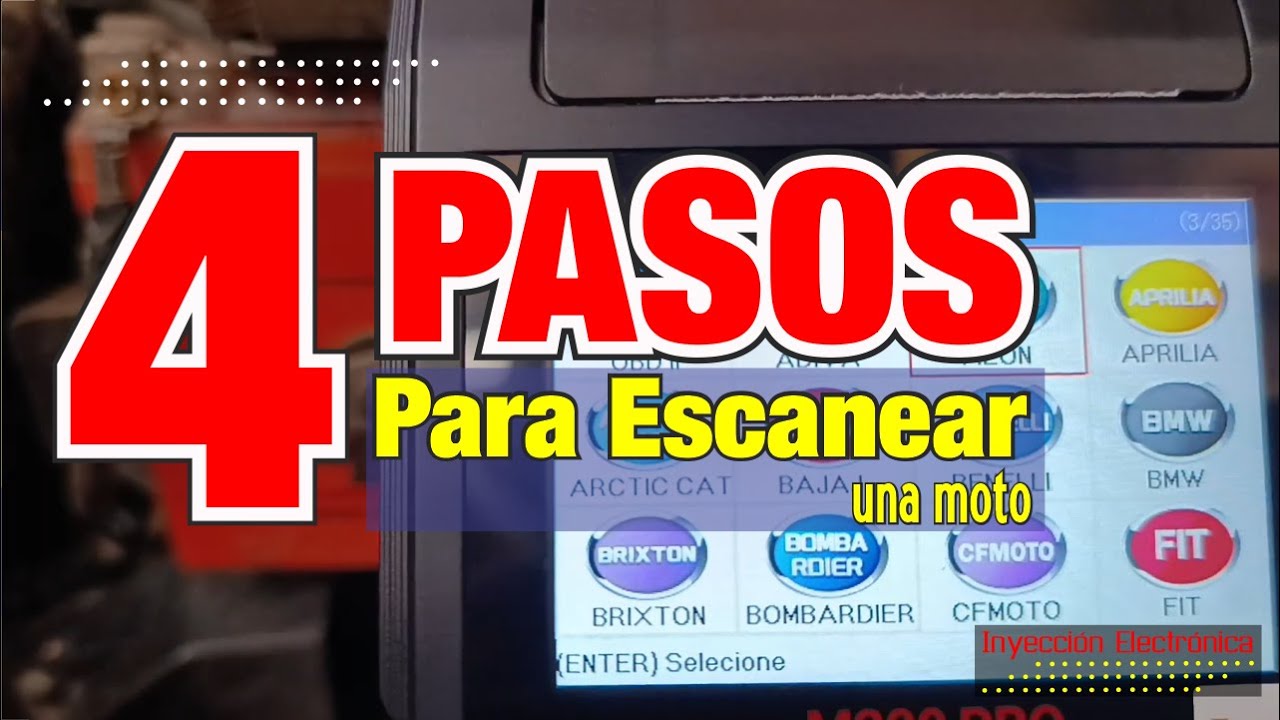 4 PASOS para escanear una moto correctamente.