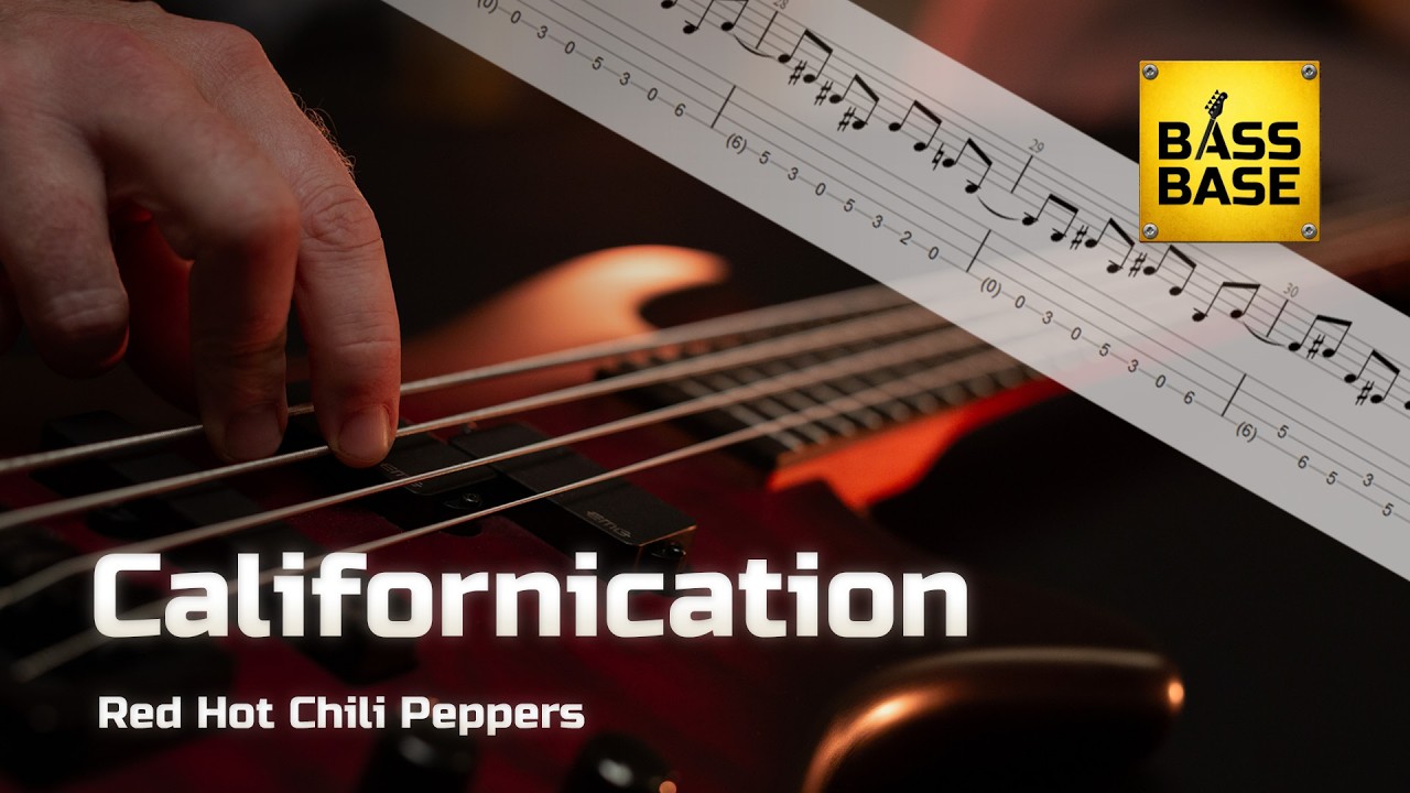 Red Hot Chili Peppers - Californication - кавер на бас-гитаре с табулатурами