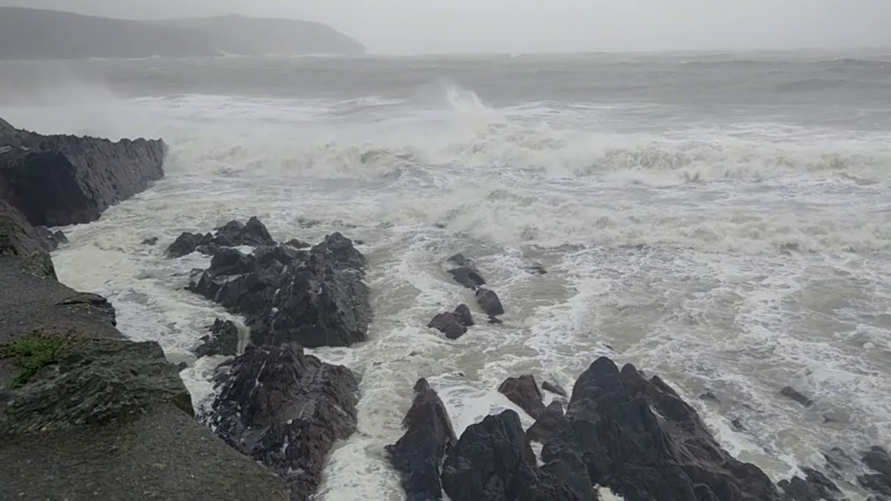 Hurricane Ophelia Footage - Youghal, Co. Cork, Ireland - 16/10/2017