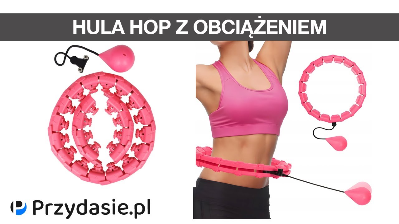 Hula hop z obciążeniem odchudzające składane fit #7174 | PrzydaSiePL