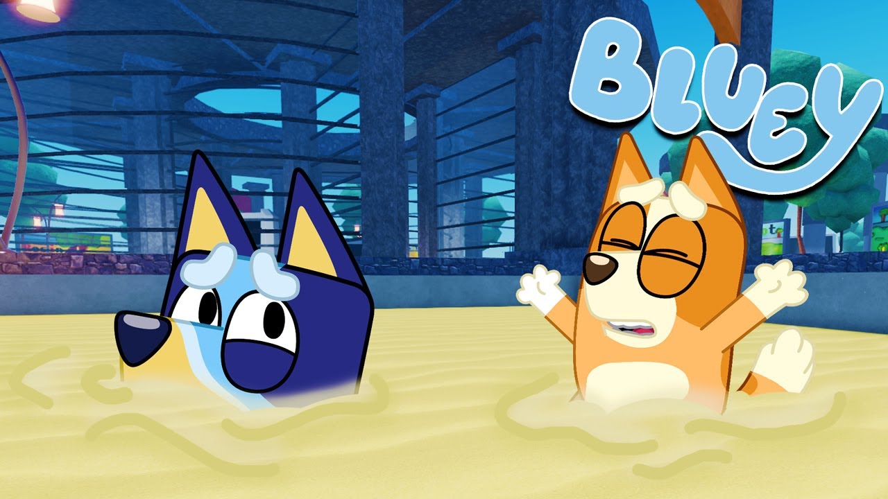 BLUEY se queda ATRAPADA en ARENAS MOVEDIZAS | Las Aventuras de BLUEY en ROBLOX!