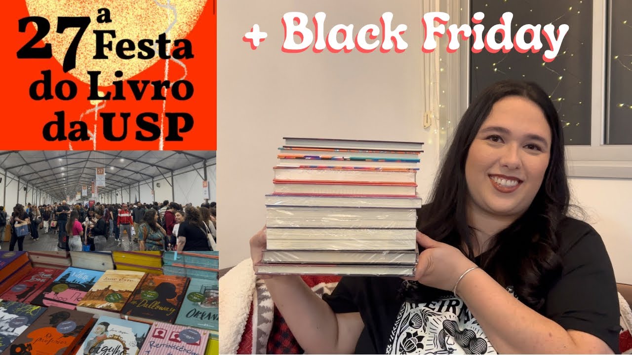 LIVROS MUITO BARATOS | UNBOXING Black Friday Amazon + Festa do Livro da USP