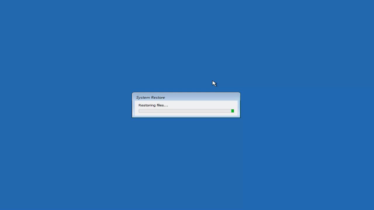 System Restore Advanced Recovery Method Windows 10