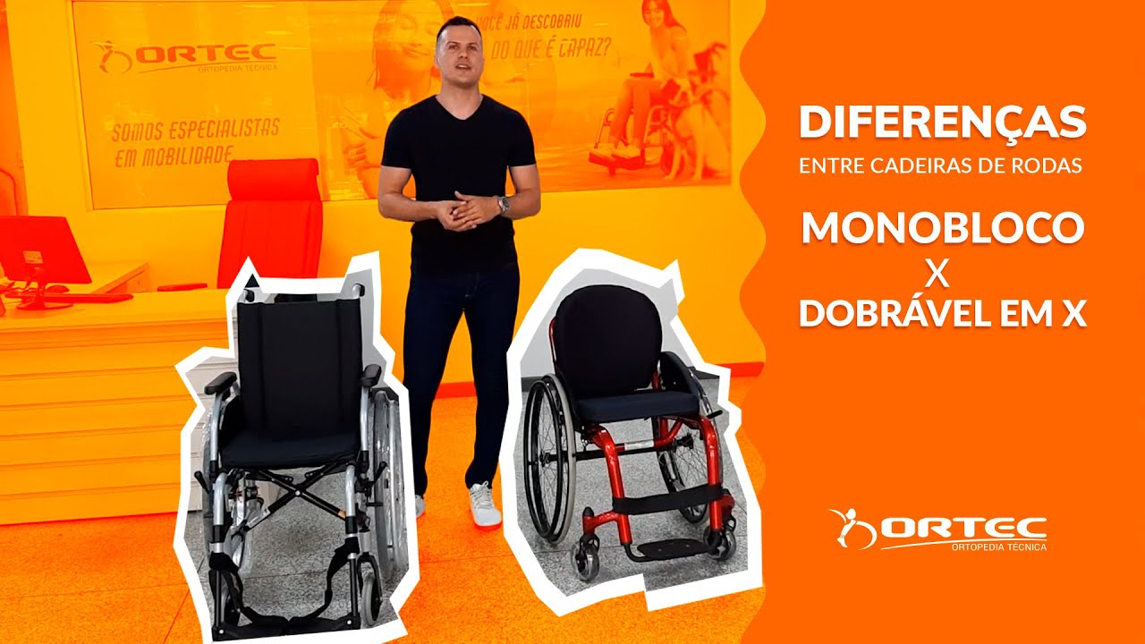 Diferenças entre Cadeiras de Rodas Monobloco x Dobrável em X