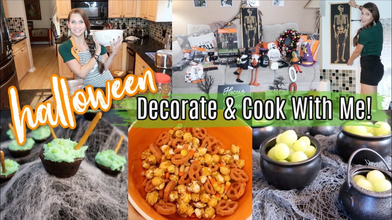 Halloween Prep!  Decorate & Bake With Me! Cute Treat Ideas for Kids!
