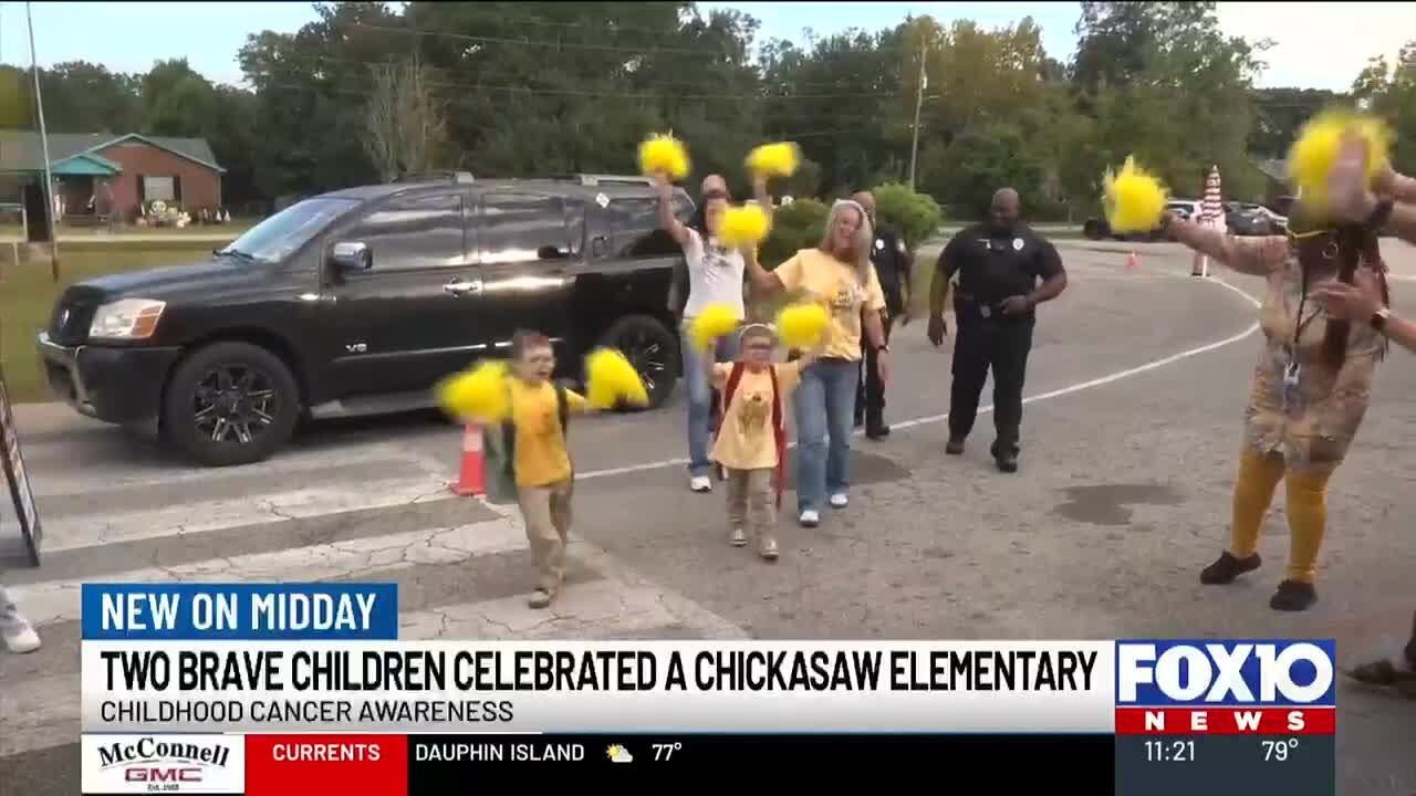 Two brave children celebrated at Chickasaw Elementary