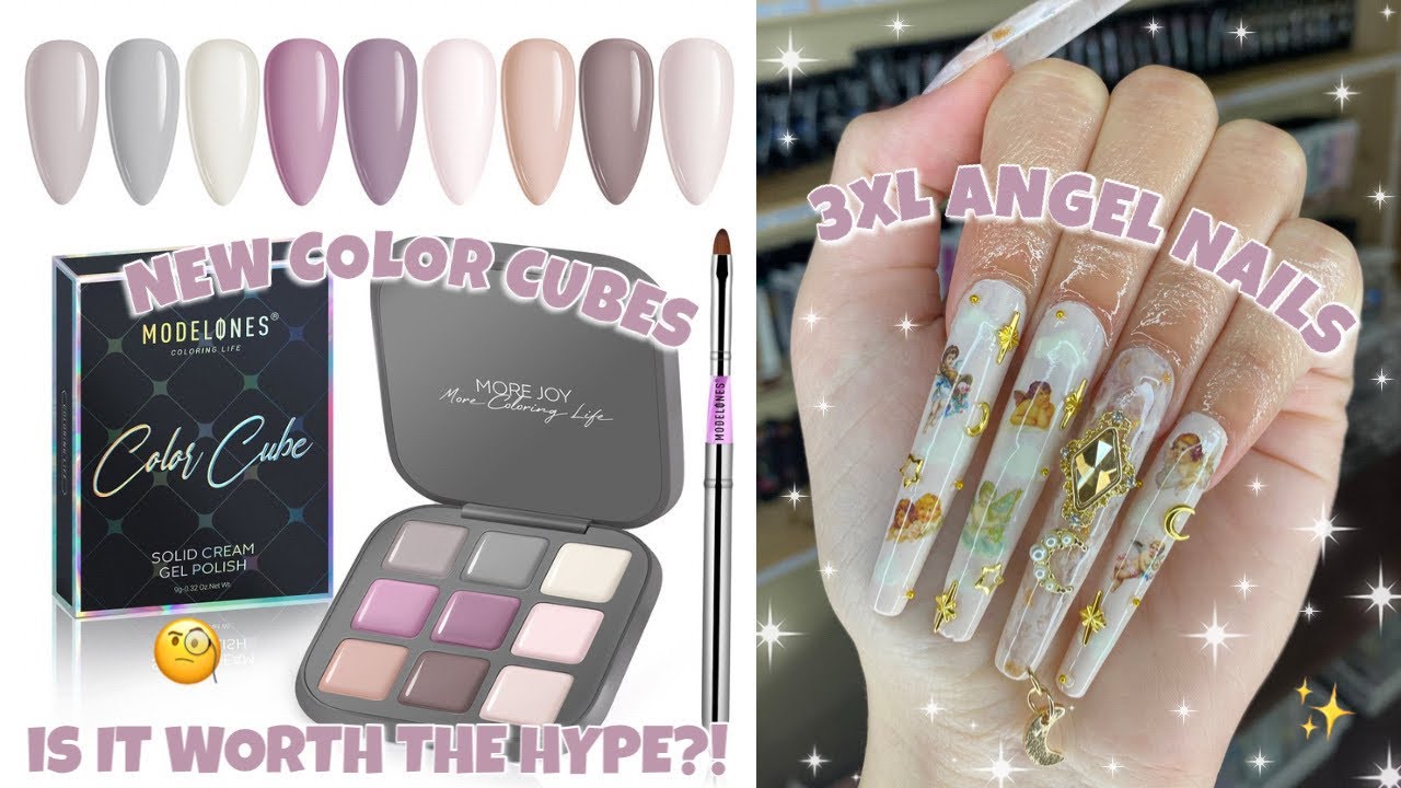 MODELONES COLOR CUBE HONEST REVIEW | SOLID CREAM GEL POLISH | EASY NAIL ART | BEGINNER NAIL TUTORIAL