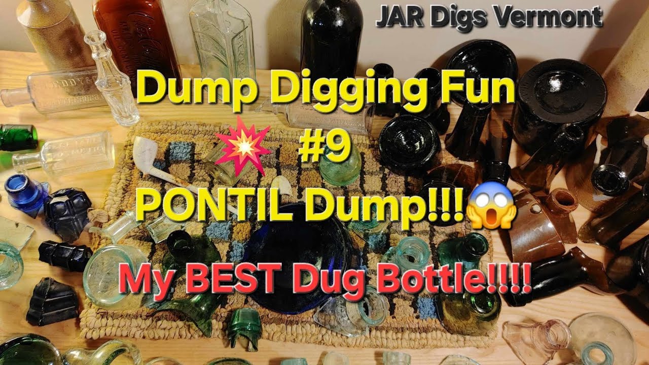 RARE Open Pontil Ink and More in the Pontil Dump❗