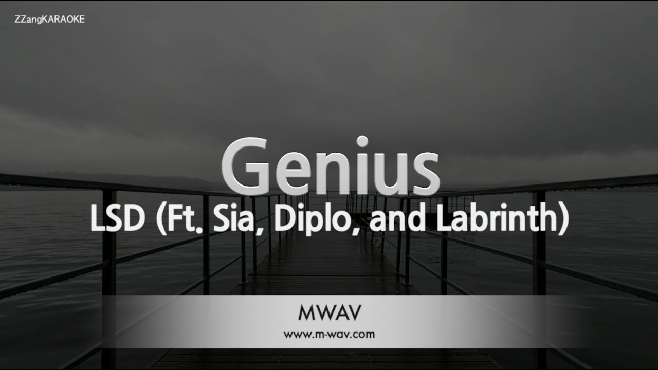 LSD - Genius (Feat. Sia, Diplo, Labrinth) (Instrumental) (Karaoke Version)