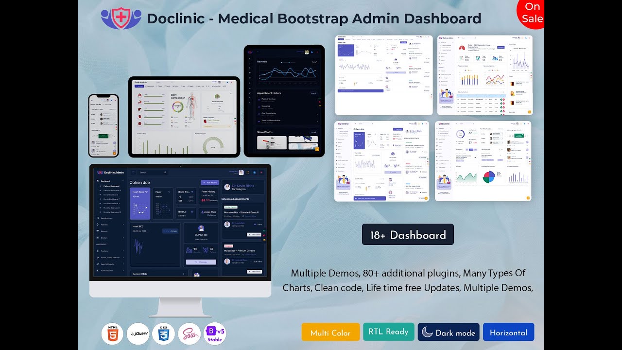 Doclinic Admin - Best Hospital Dashboard With Bootstrap Ui Framework
