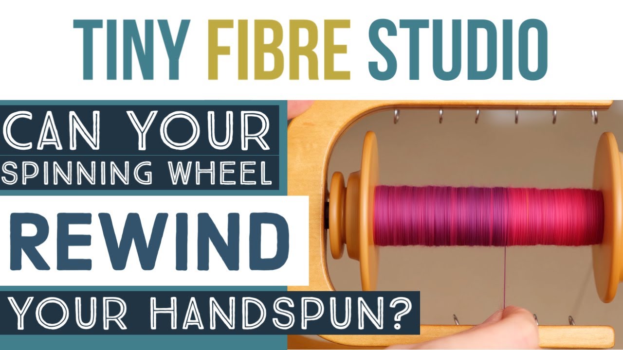 Rewinding bobbins on a spinning wheel