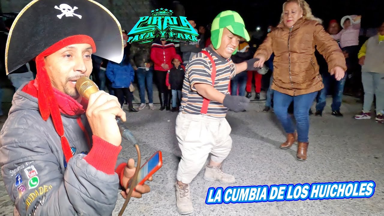🔥 EL MEDIO METRO BAILANDO CON SONIDO PIRATA  |  LA CUMBIA DE LOS HUICHOLES