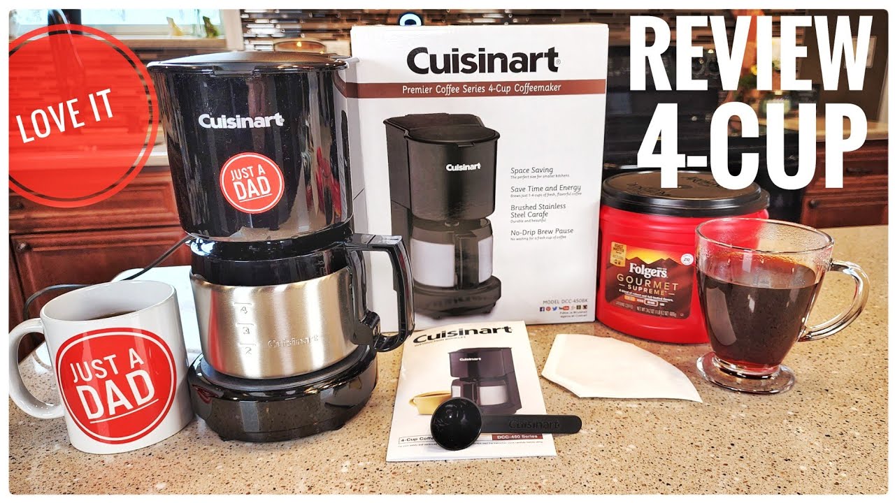 REVIEW Cuisinart 4 Cup DCC-450BK Coffee Maker GREAT FOR COLLEGE STUDENT