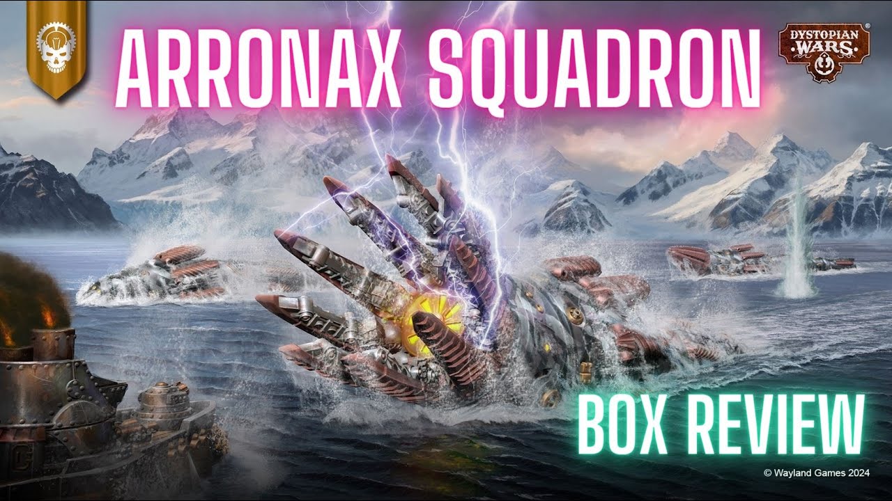 Dystopian Wars: Arronax Colossi squadron review (covenant of the Enlightened)