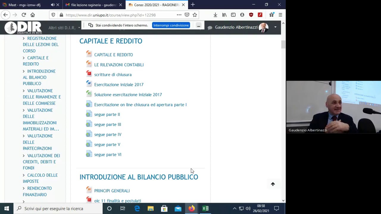 lezione n  3 Esercizio su riaperture dei conti.  Introduzione al bilancio pubblico