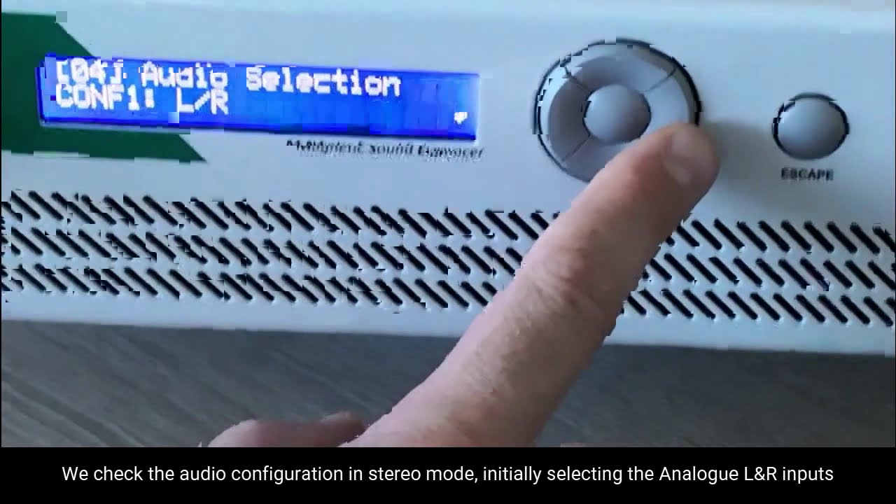 IP audio input in Mozart transmitter