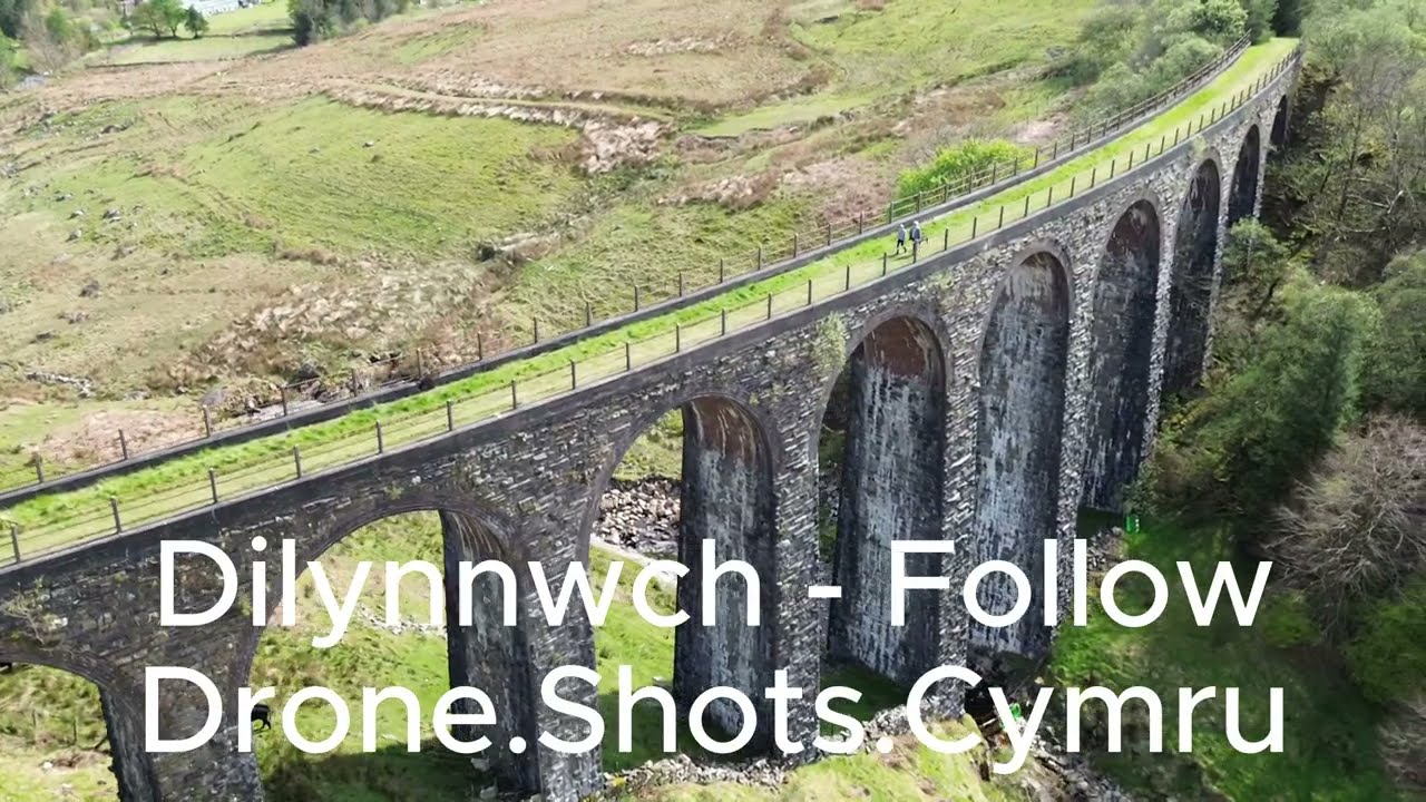 Cwm Prysor Abandoned Viaduct in Wales. Drone Shots Wales