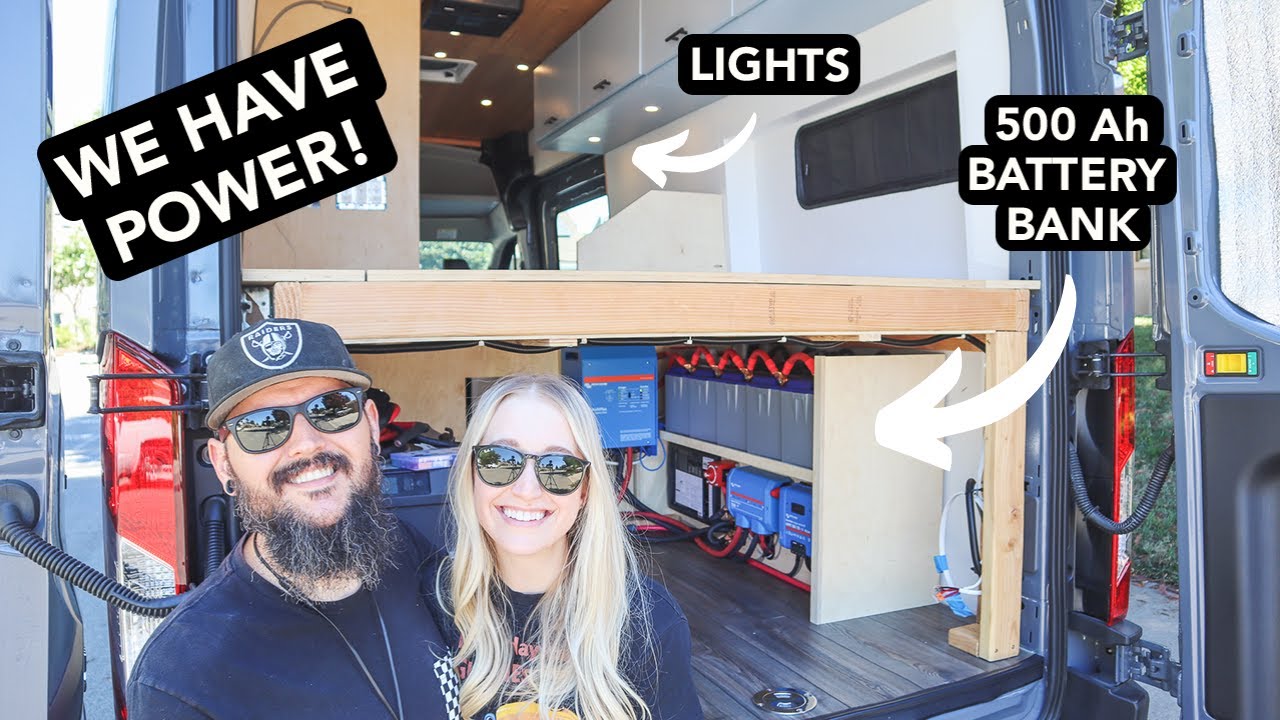 Our Van Build Has Power! Finishing Our Electrical System | 2021 Ford Transit Van Conversion Ep. 33