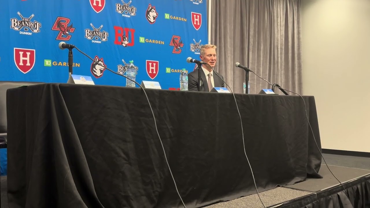 Boston College Men’s Hockey Head Coach Greg Brown After Beanpot Championship Win Over BU