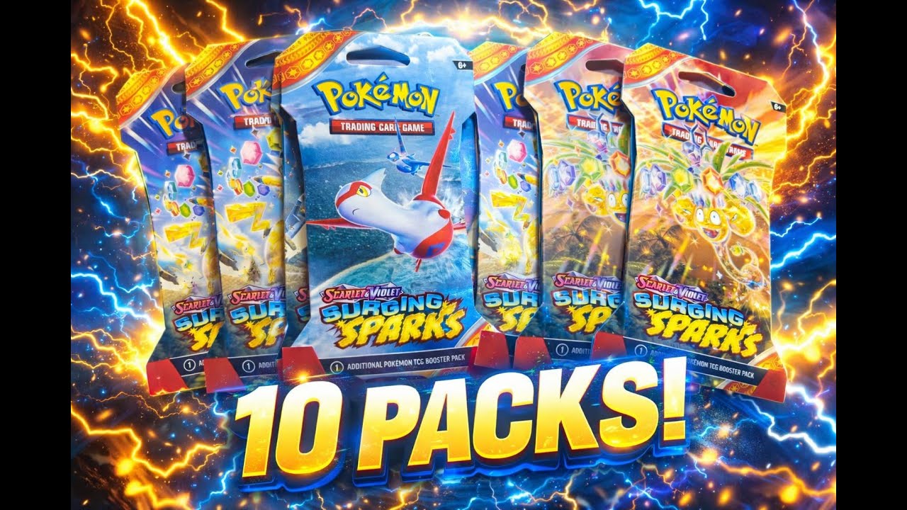 10 PACK SURGING SPARKS OPENING ⚡ Big Hits or Bust?!