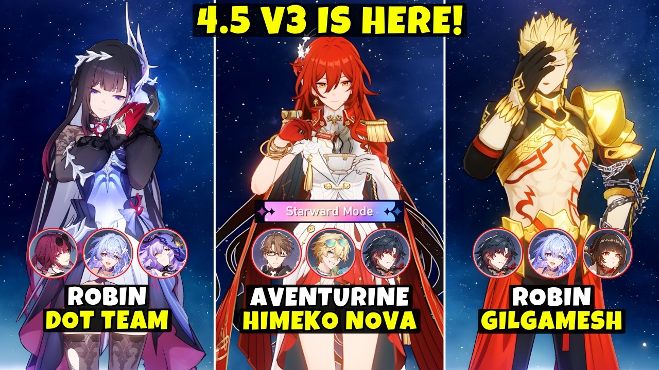 [V3] Robin & Aventurine x Himeko Nova, Gilgamesh, & Hysilens vs Starward Pure Fiction | HSR 4.5