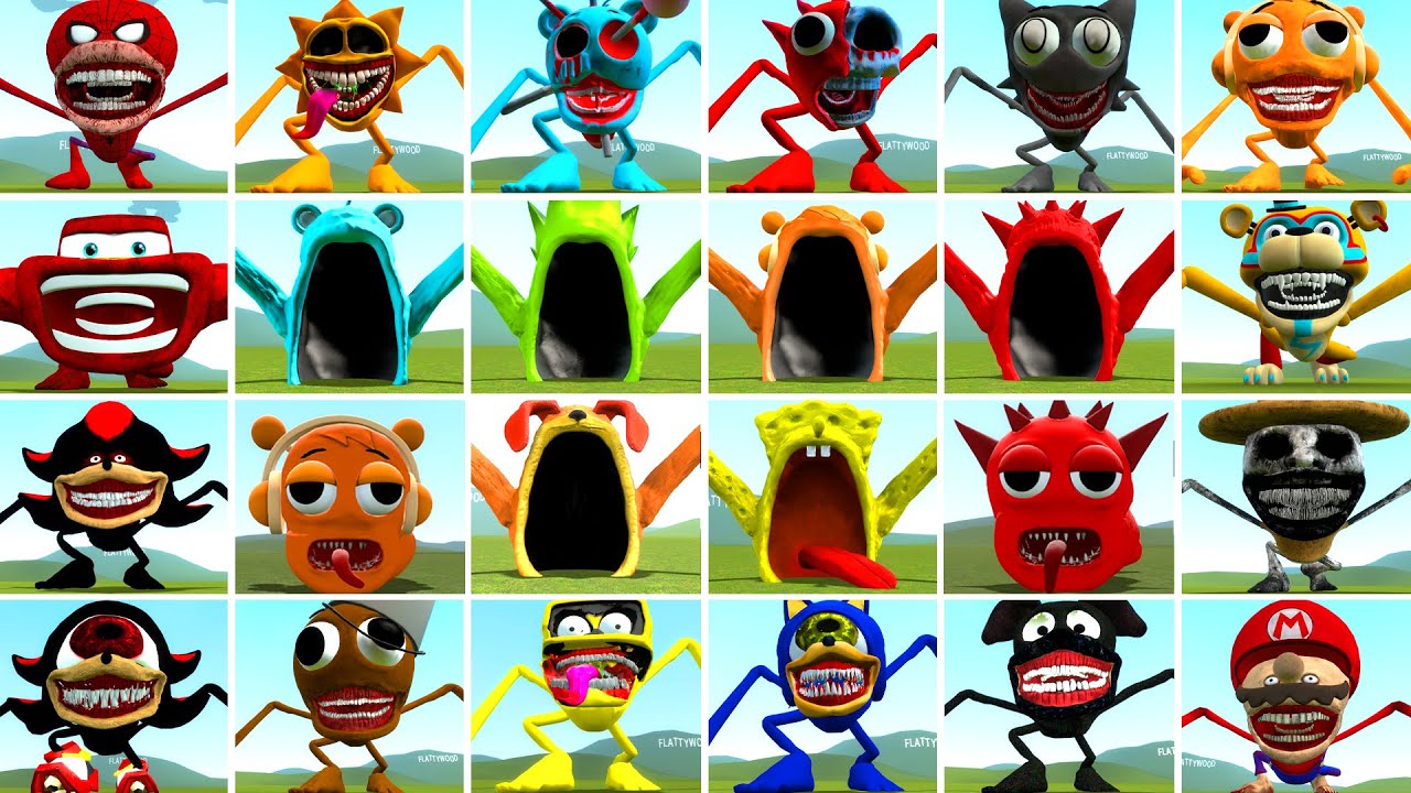 WHICH NEW ALL THE SPRUNKI TAPES HORROR FAMILY AND AND SEA EATER FAMILY IS THE STRONGEST? In GMOD!
