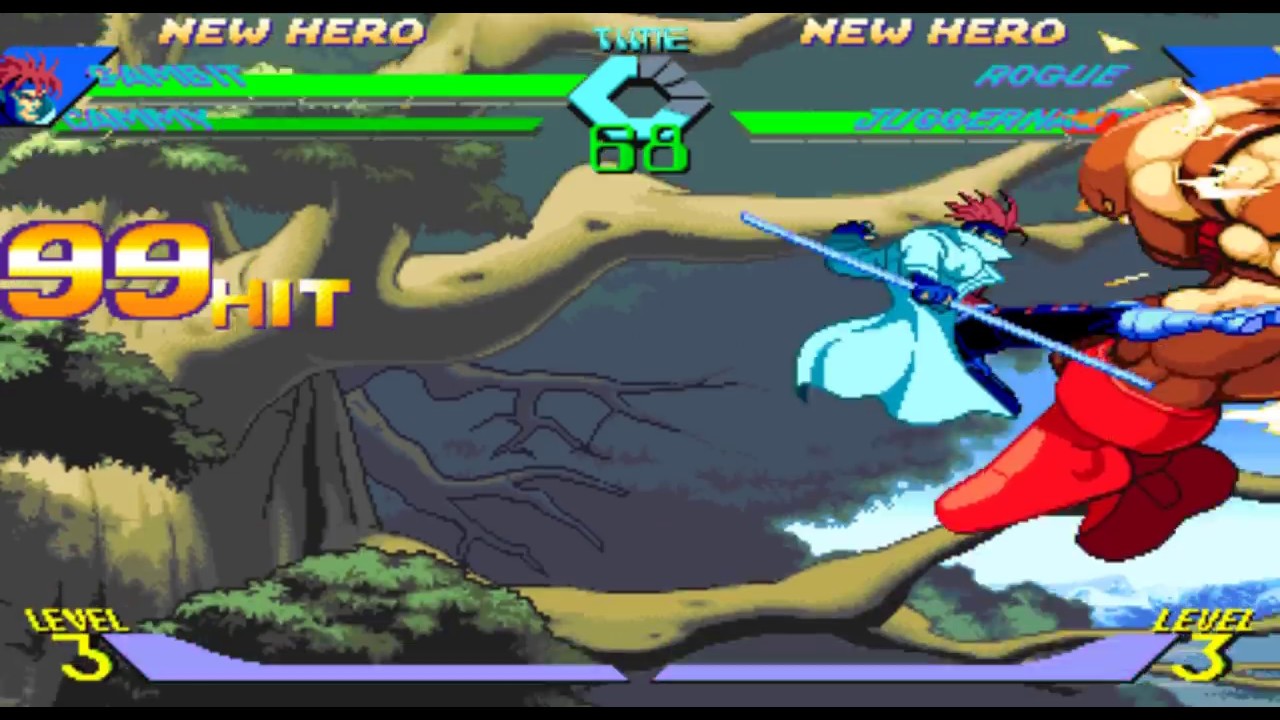 X-Men Vs Street Fighter Gambit 200% Combo