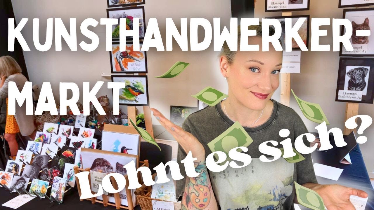 Kunst verkaufen auf dem Kunsthandwerkermarkt - Besser als auf einer Messe?