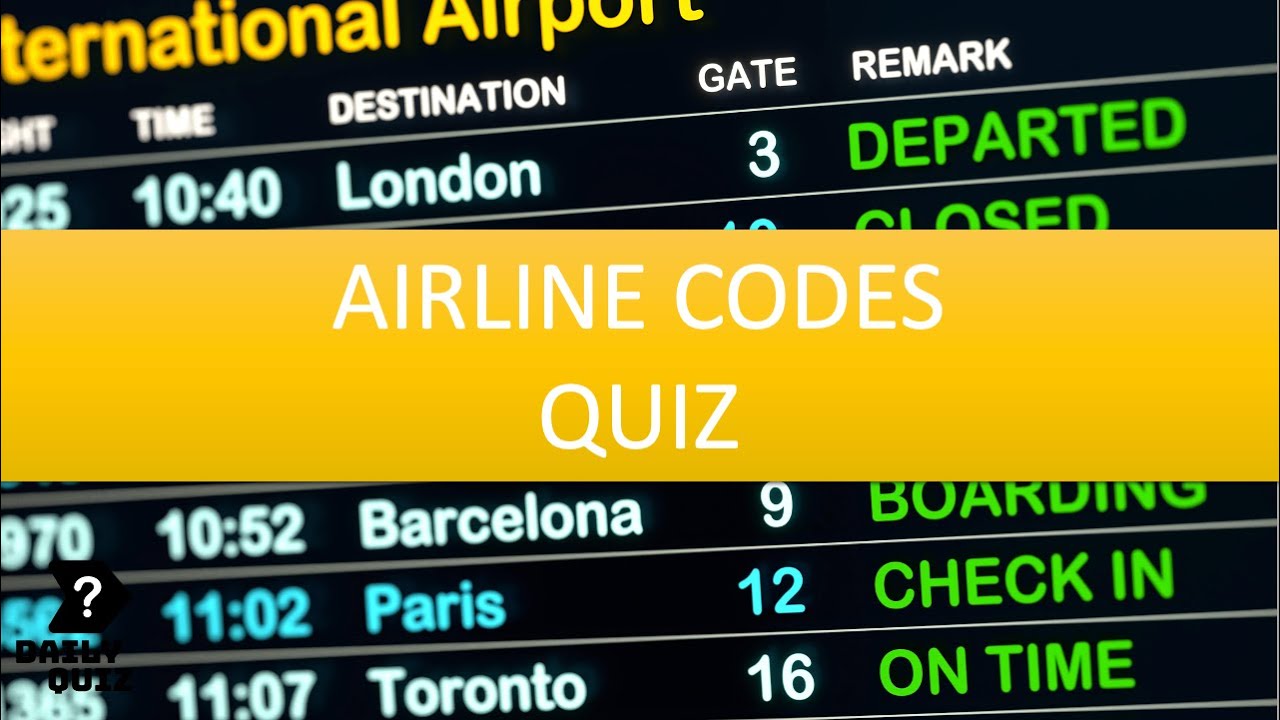 Конкурс по кодам авиакомпаний: сможете ли вы угадать авиакомпании по кодам IATA и ICAO?