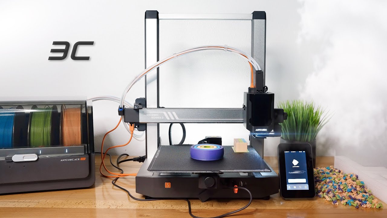 Anycubic Kobra 3 Combo - 3D Printer - Install & Print with ACE Pro