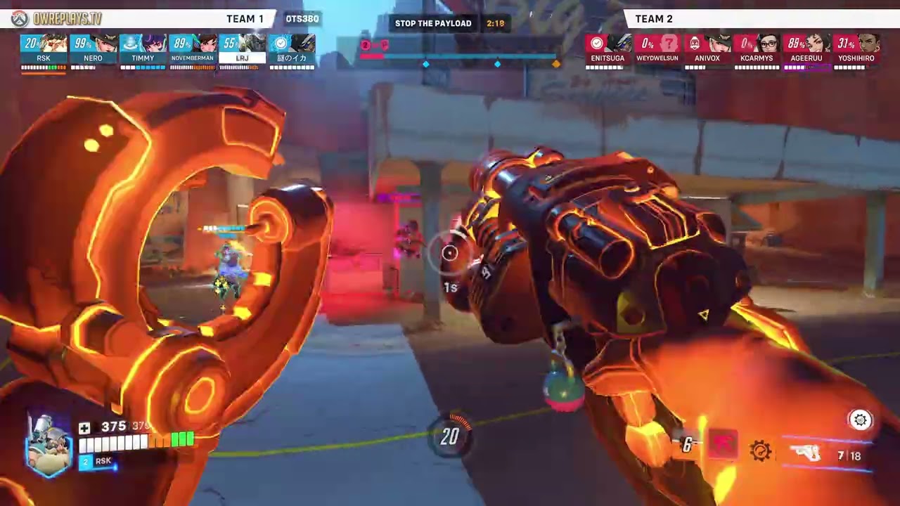 Route 66 with a clutch Molten Core, full-holding the payload bef... by RSK — Overwatch Replay 0TS38Q