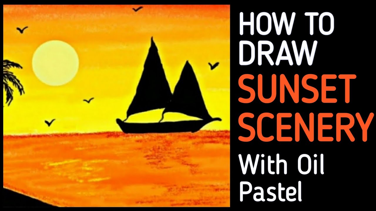 How to draw simple scenery | Scenery drawing for kids | Nature Drawing | how to draw scenery