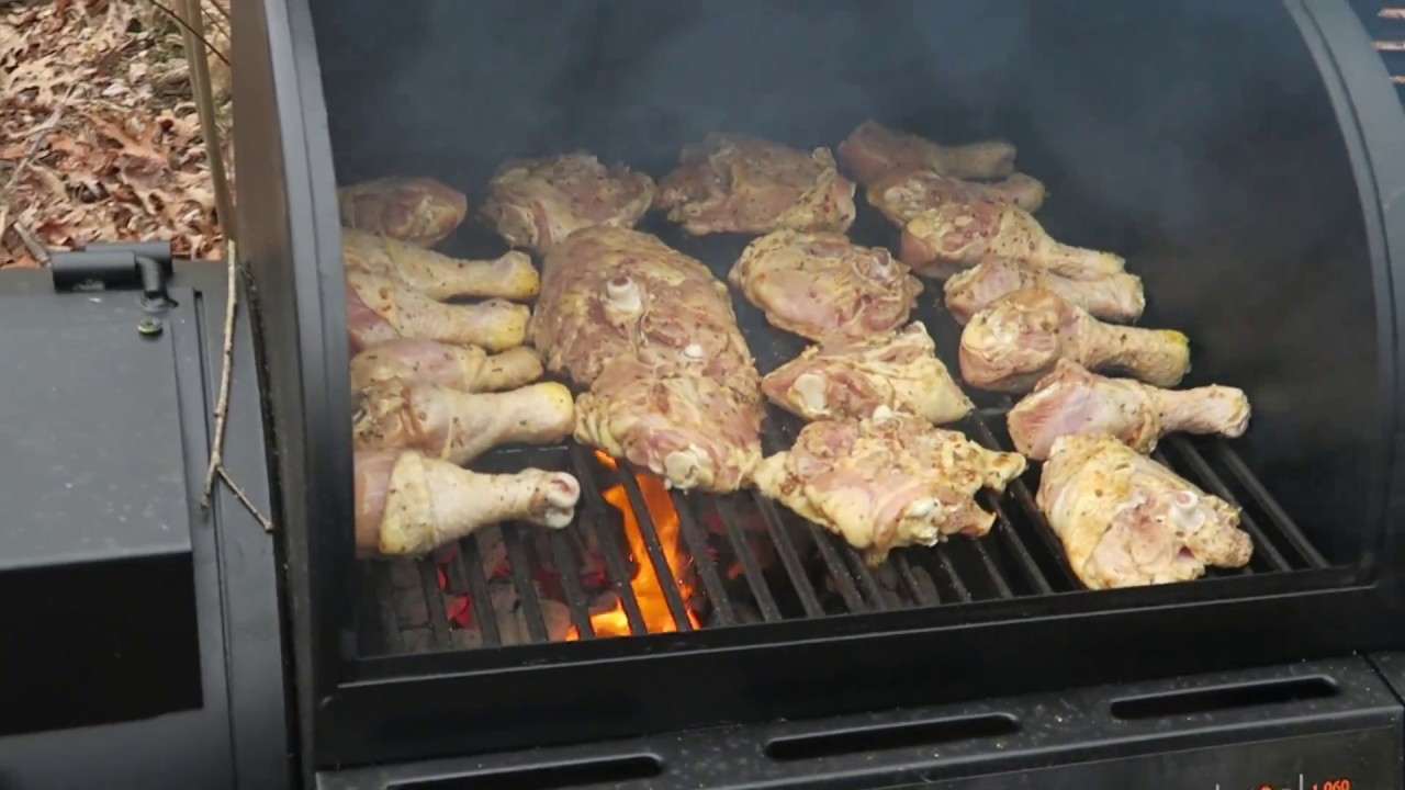 Trying Out Our New Oklahoma Joe's Combo Gas & Charcoal Grill & Smoker | BBQ Chicken | MokenchiTV