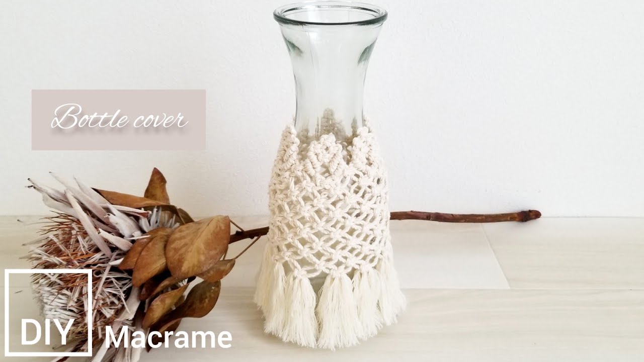 【DIY macrame】bottle cover