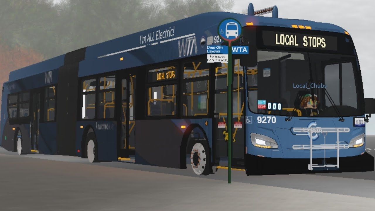 WTA Roblox: New Flyer XE60 2023 #9270 On Route W82 To Meredith City Shopping Center