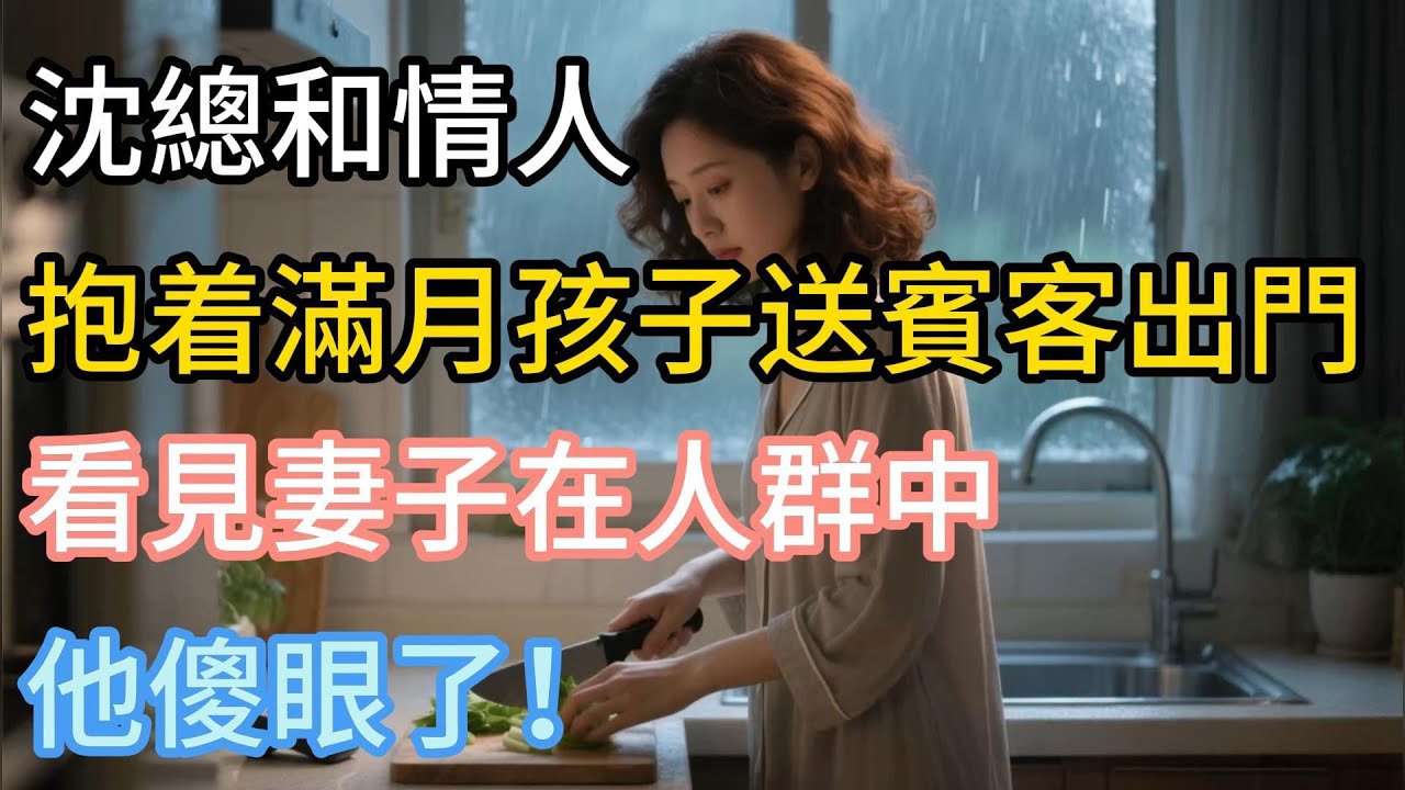 【完結】沈總和情人抱着滿月孩子送賓客出門，看見妻子在人群中，他傻眼了！