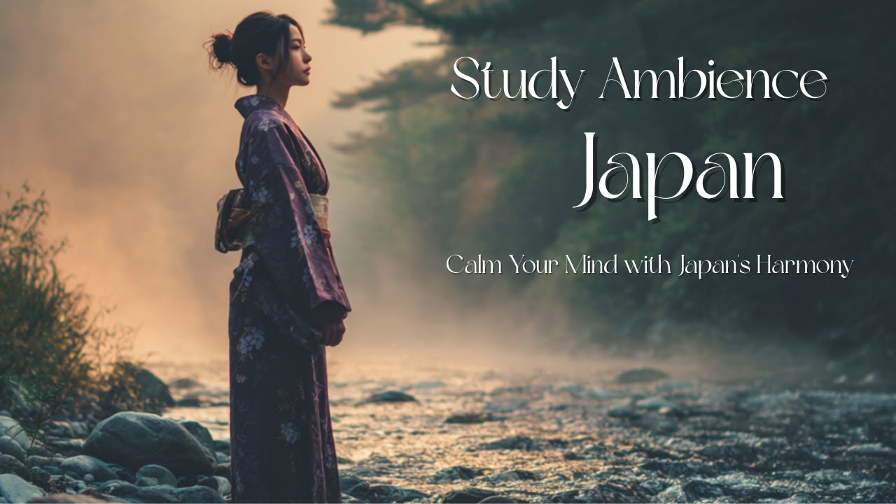 Ambient Japanese flute meditation focus music🍃 Traditional Ambience for Deep Focus