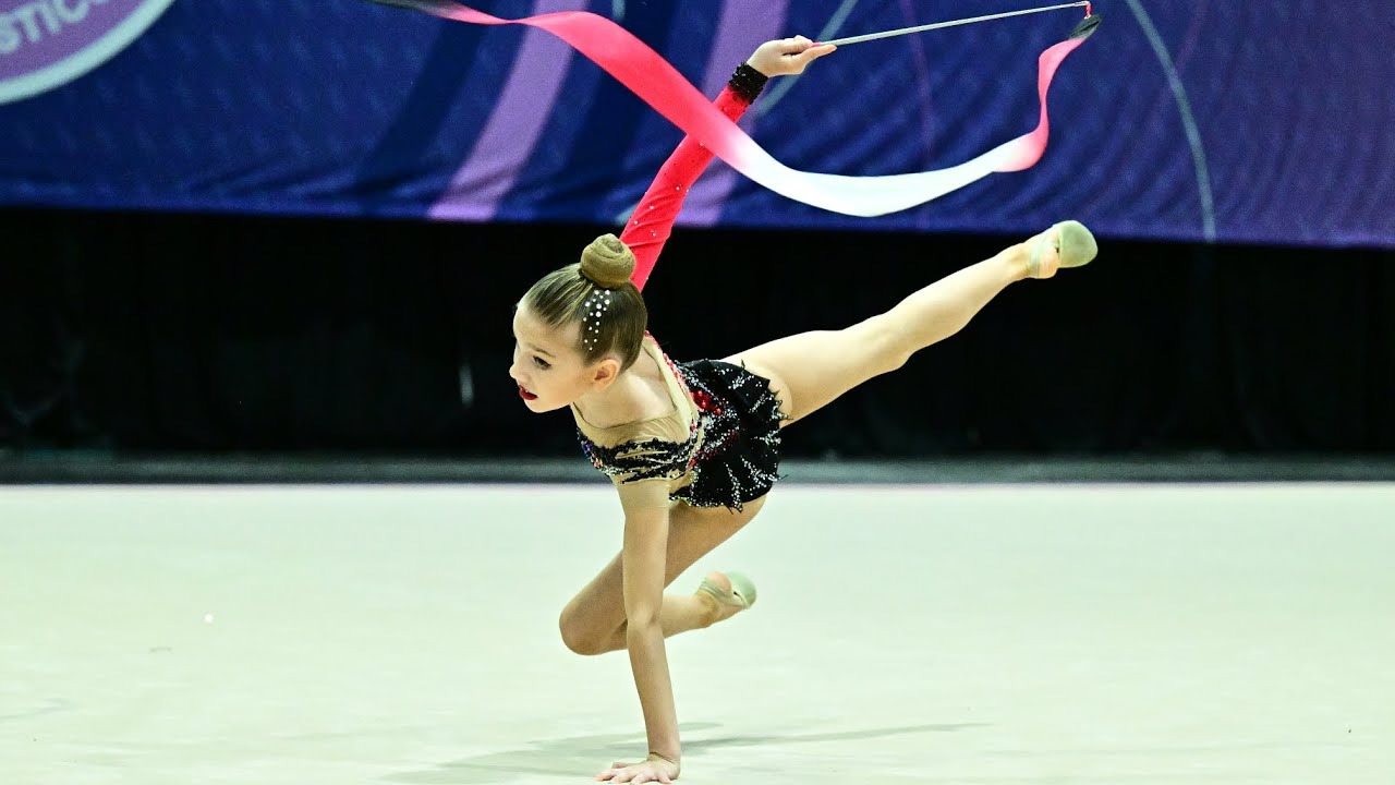 Ribbon routine. Nationals 2023. Mia Kalinichenko. level 6