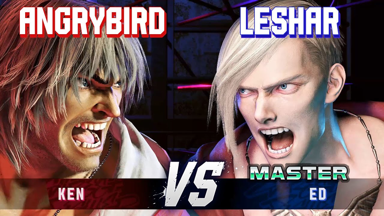 SF6 ▰ ANGRYBIRD (Ken) vs LESHAR (Ed) ▰ High Level Gameplay