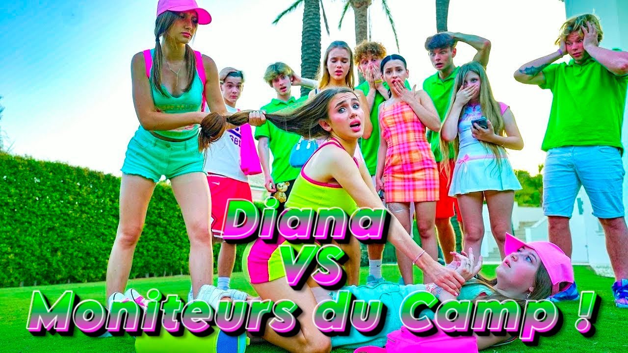 Diana VS Moniteurs du Camp ! | Mauvaises Filles au Camp de Diana !
