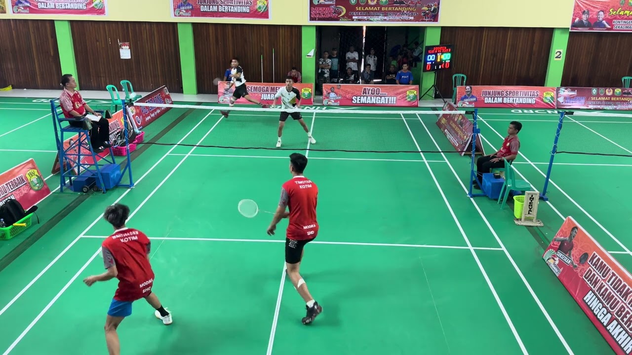 [4K60 HDR] Wahyuda & Timotius Habel vs Rindang & FA Hawari, Badminton Final Porprov Kalteng 2023