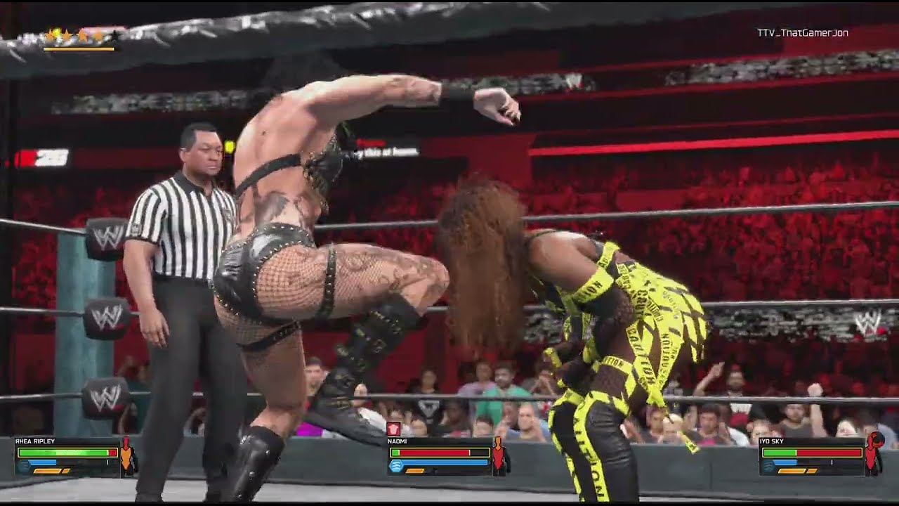 Naomi vs. Rhea Ripley vs. Iyo Sky - WWE 2K26 Gameplay